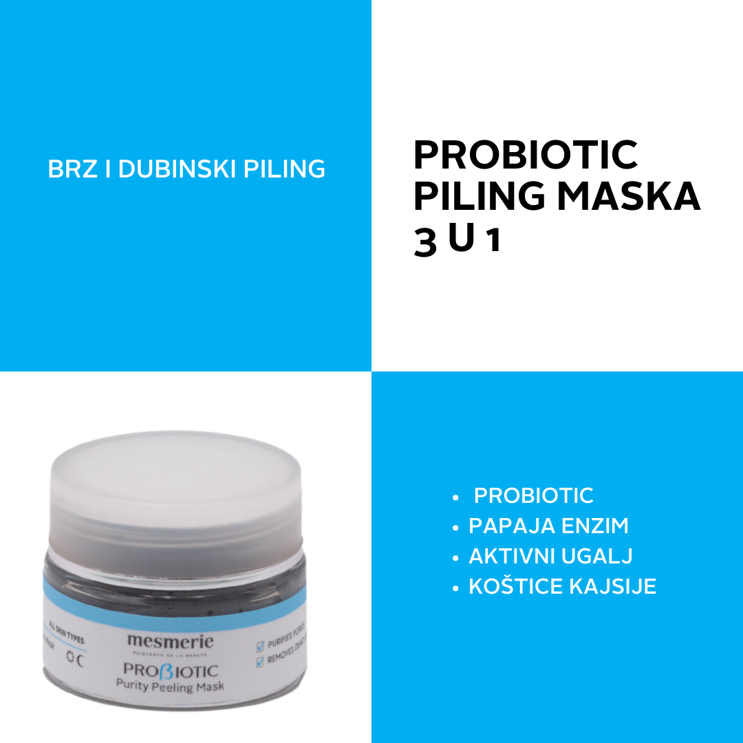 PROBIOTIC PURITY DUO SET za negu lica-krema & 3 u 1 enzimska piling maska