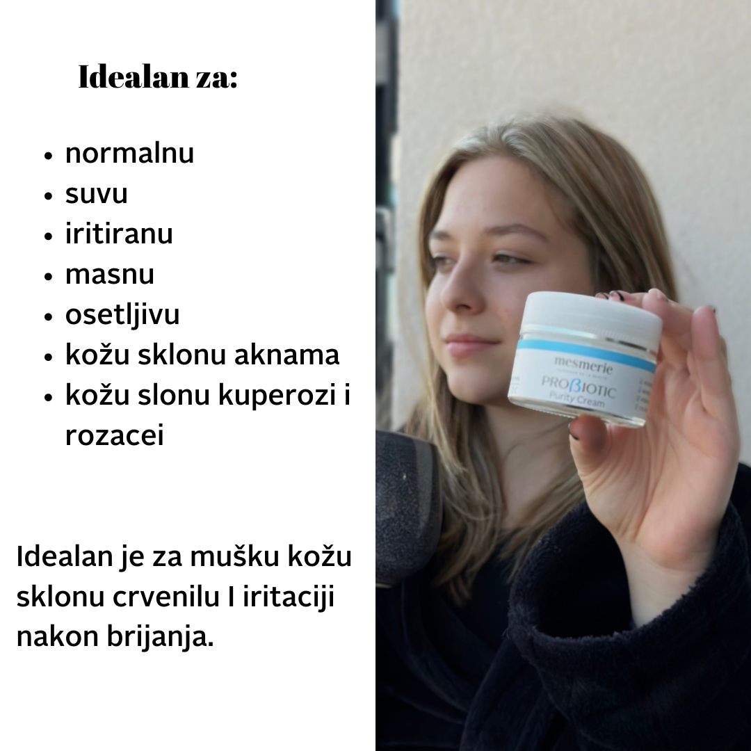 PROBIOTIC PURITY DUO SET za negu lica-krema & 3 u 1 enzimska piling maska